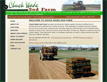 Tablet Screenshot of chuckwadesodfarm.com